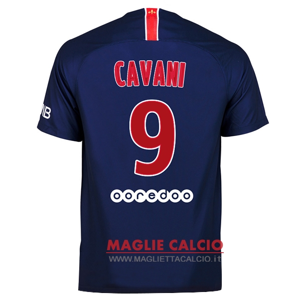 nuova maglietta paris saint germain 2018-2019 cavani 9 prima