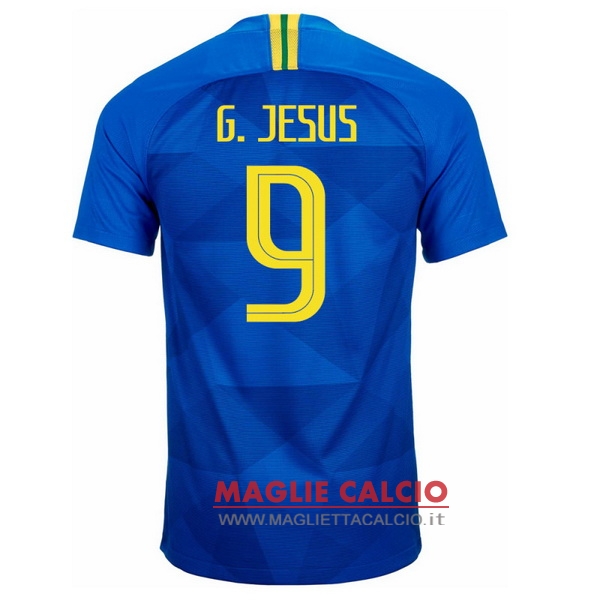 maglietta brasile 2018 g.jesus 9 seconda