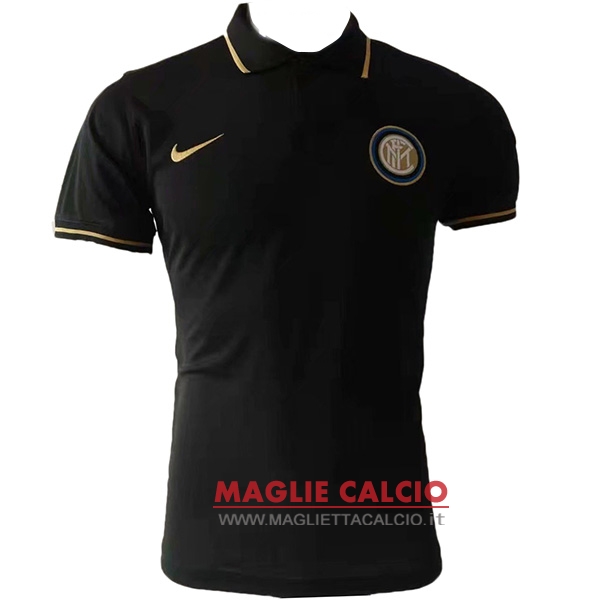 inter de milan nero magliette polo nuova 2019-2020