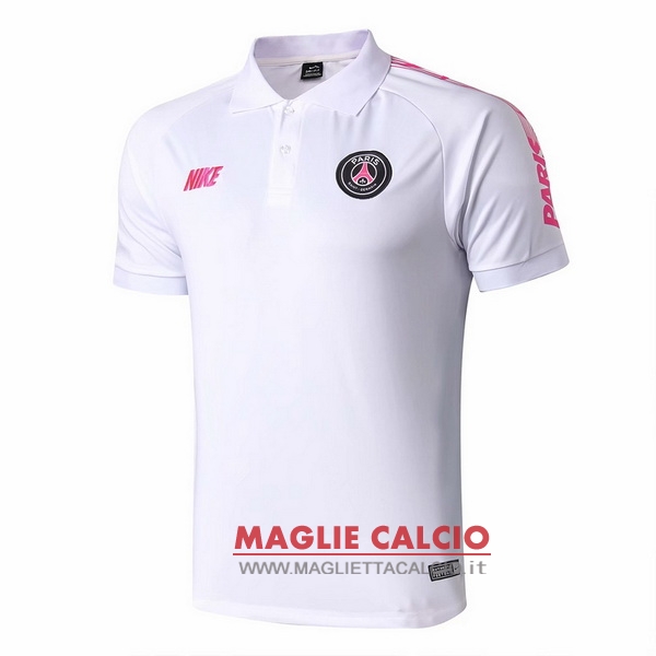 paris saint germain bianco rosa magliette polo nuova 2019-2020