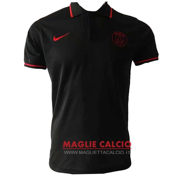 paris saint germain nero rosso magliette polo nuova 2019-2020