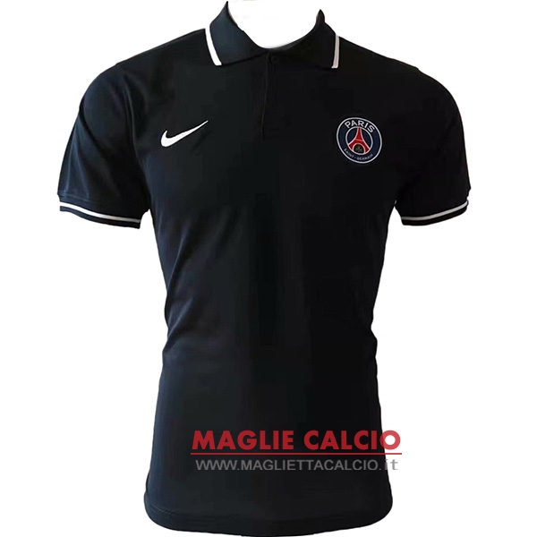 paris saint germain nero bianco magliette polo nuova 2019-2020