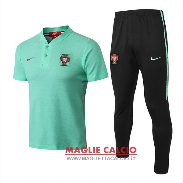 polo set completo maglia portugal 2018 verde