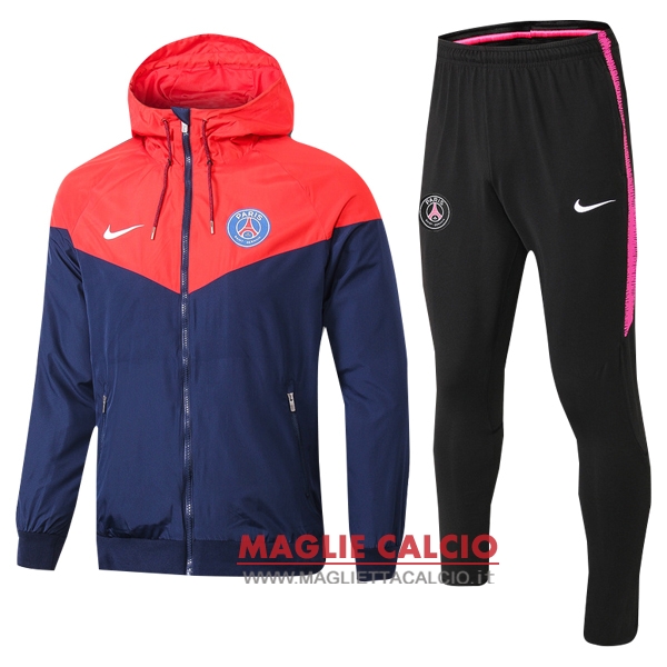 nuova paris saint germain insieme completo blu navy rosso giacca 2018-2019