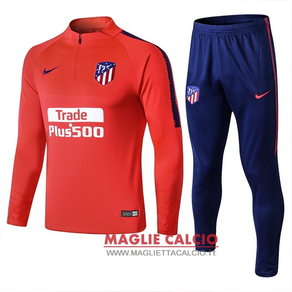 nuova atletico madrid insieme completo rosso luce giacca 2018-2019