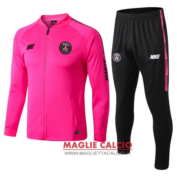 nuova paris saint germain insieme completo rosa nero giacca 2019-2020