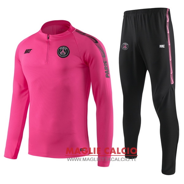 nuova paris saint germain insieme completo rosa giacca 2019-2020