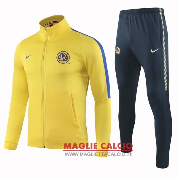 nuova club america insieme completo giallo blu giacca 2018-2019