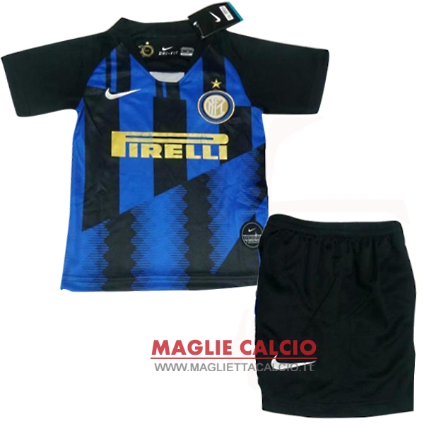 nuova magliette inter milan bambino 20th blu nero