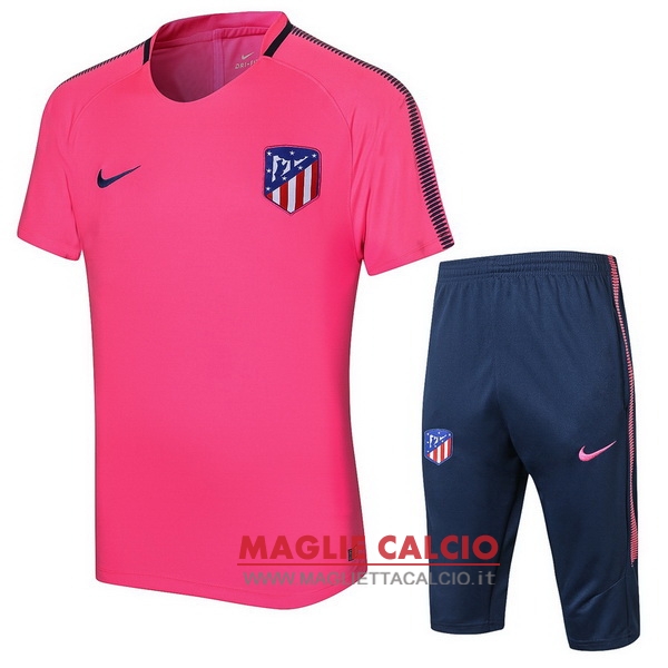 nuova formazione set completo divisione magliette atletico madrid 2017-2018 rosa