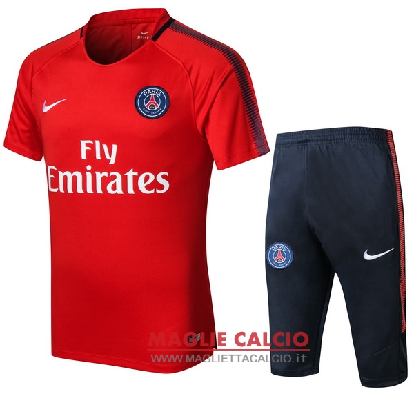 nuova formazione set completo divisione magliette paris saint germain 2017-2018 rosso