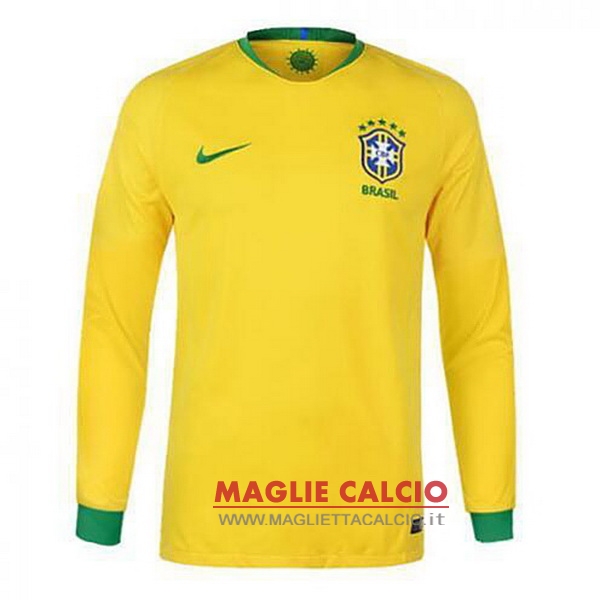 nuova prima divisione magliette manica lunga brasile 2018