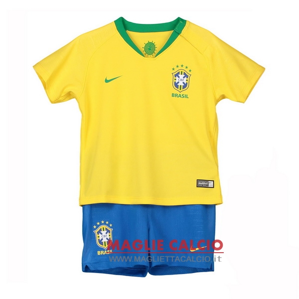 prima set completo magliette brasile bambino 2018