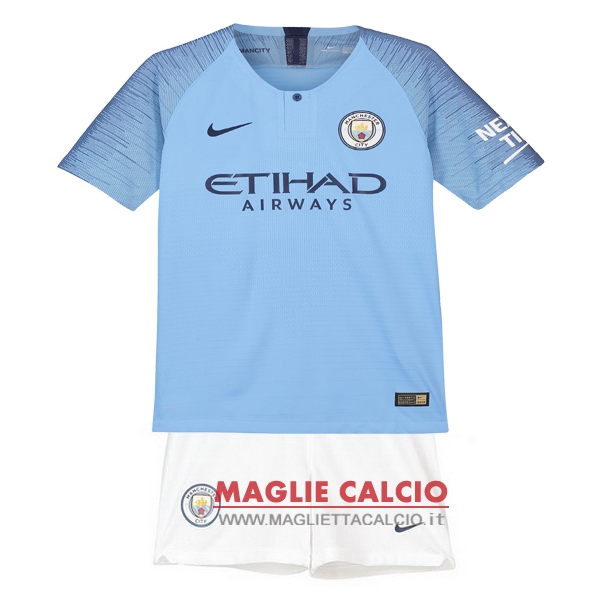 nuova prima magliette manchester city bambino 2018-2019