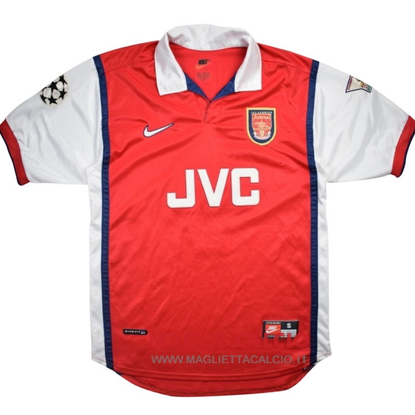 nuova prima divisione magliette arsenal retro 1998-1999