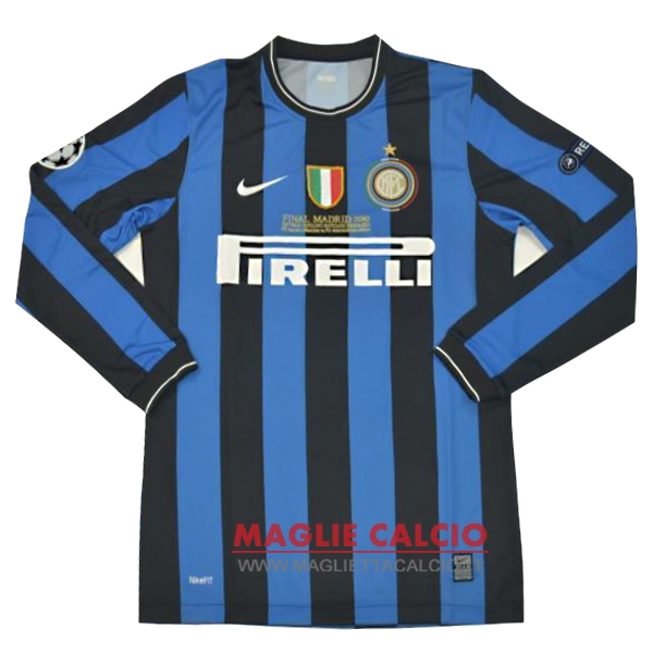 nuova prima divisione magliette manica lunga inter milan 2010-2011