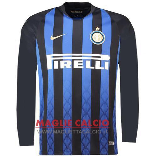 nuova prima divisione magliette manica lunga inter milan 2018-2019