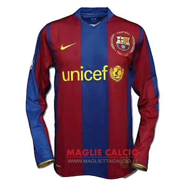 nuova prima divisione magliette manica lunga barcelona retro 2007-2008