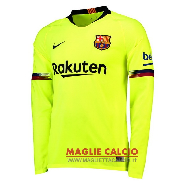 nuova seconda divisione magliette manica lunga barcelona 2018-2019