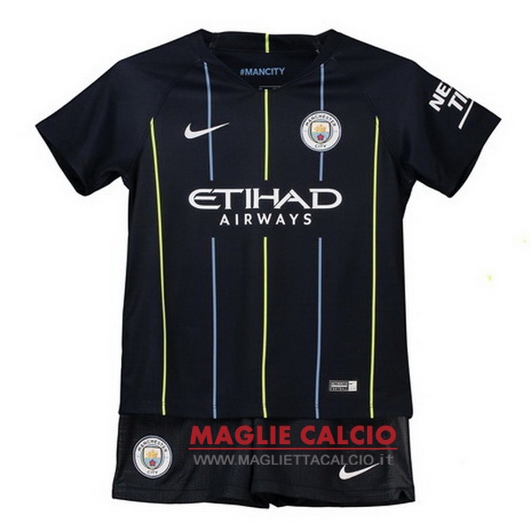 nuova seconda magliette manchester city bambino 2018-2019