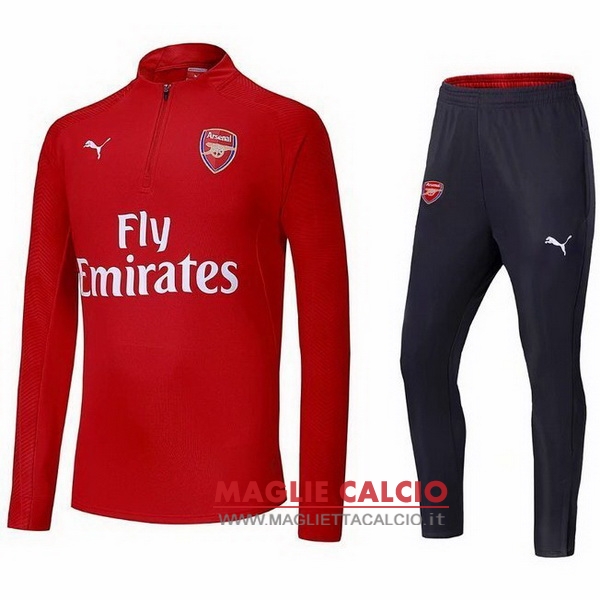 nuova arsenal insieme completo rosso grigio giacca 2018-2019