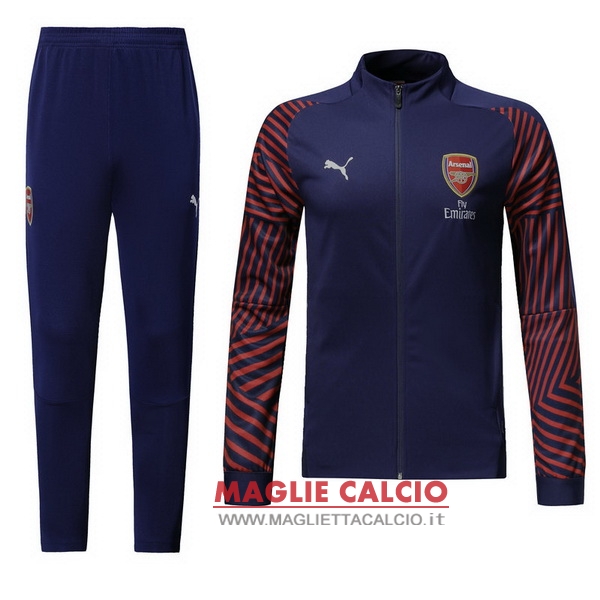 nuova arsenal insieme completo blu giacca 2018-2019