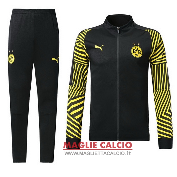 nuova borussia dortmund insieme completo giallo nero giacca 2018-2019