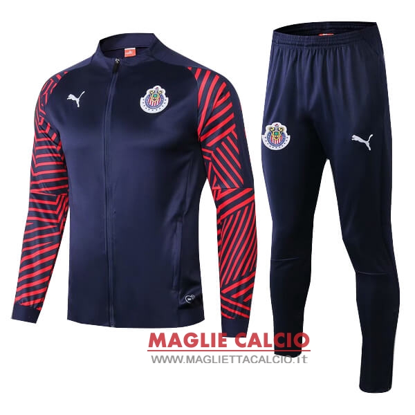 nuova chivas de guadalajara insieme completo blu rosso giacca 2019-2020