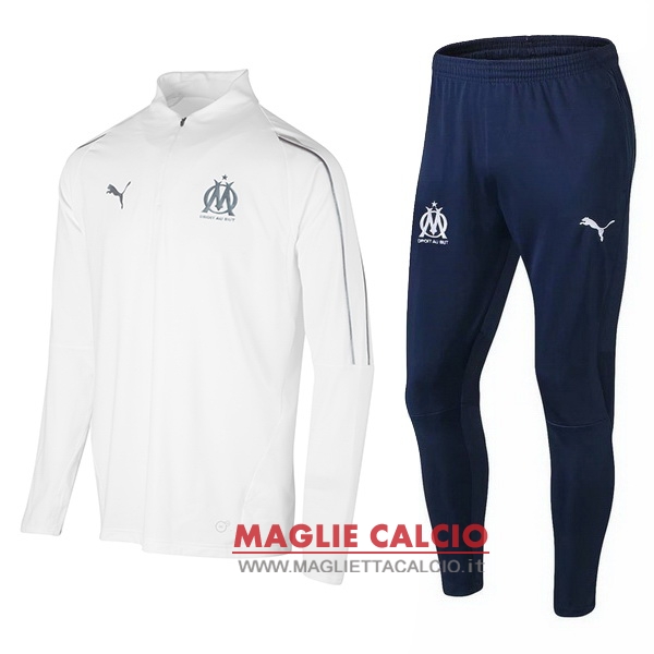 nuova marseille insieme completo bianco blu giacca 2018-2019