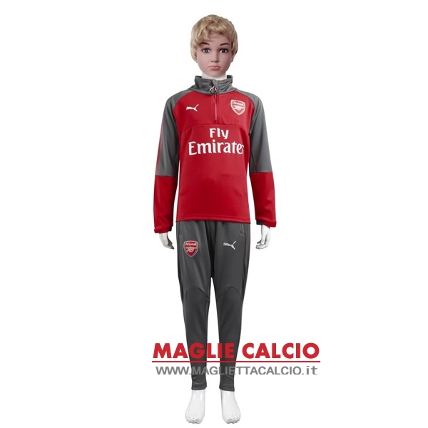 nuova arsenal insieme completo rosso bambino giacca 2017-2018