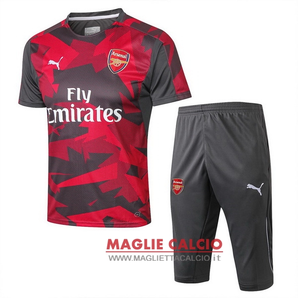 nuova formazione insieme completo divisione magliette arsenal 2018-2019 rosso grigio navy