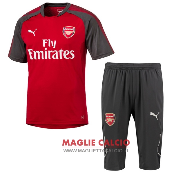 nuova formazione insieme completo divisione magliette arsenal 2017-2018 rosso grigio