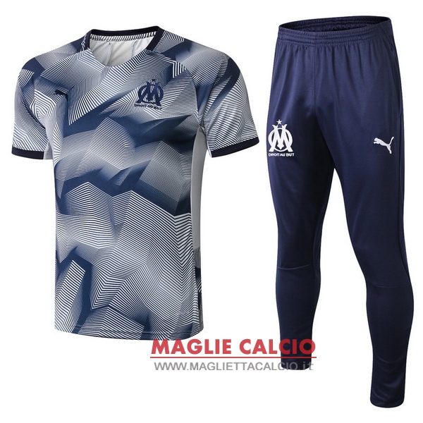 nuova formazione set completo divisione magliette marseille 2018-2019 grigio