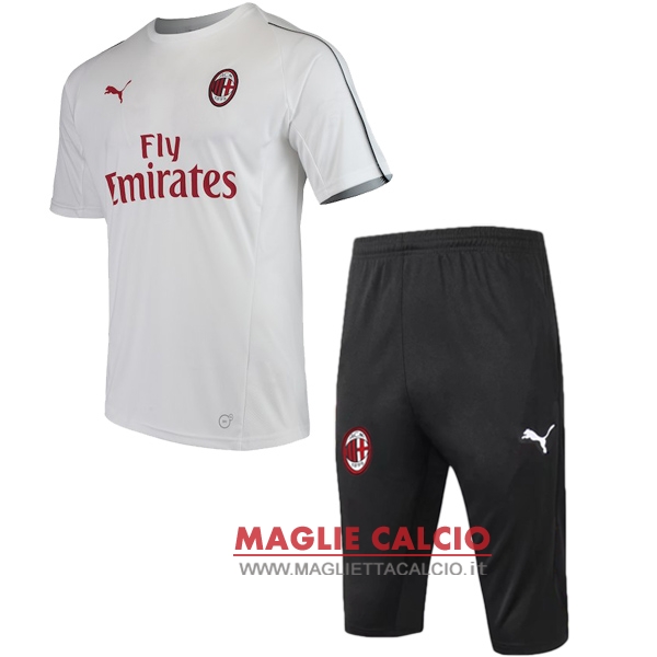 nuova formazione set completo divisione magliette ac milan 2018-2019 bianco