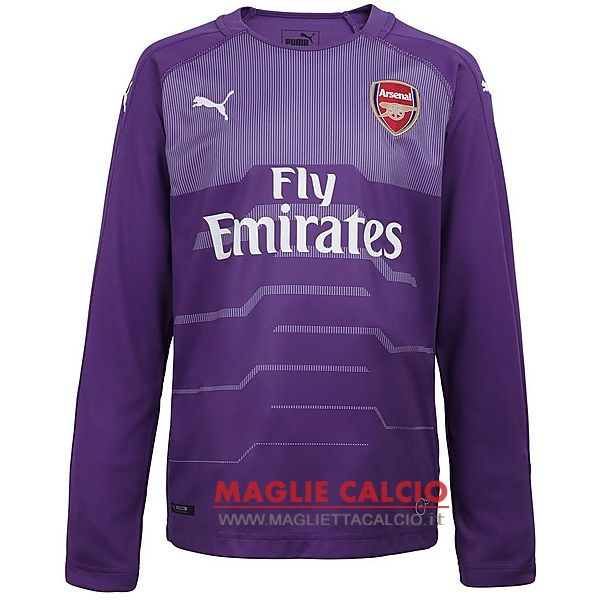 nuova magliette arsenal mancia lunga portiere 2018-2019 purpureo