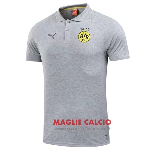 borussia dortmund grigio luce magliette polo nuova 2017-2018