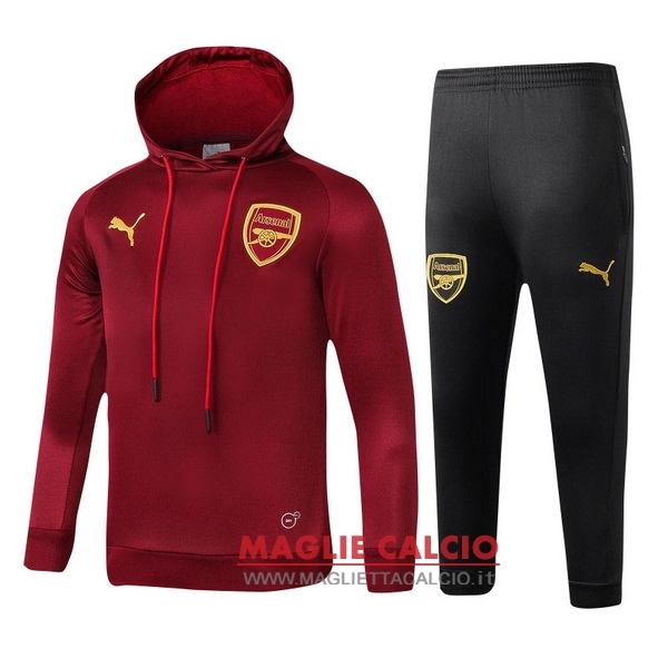 nuova arsenal insieme completo rosso navy bambino giacca 2018-2019