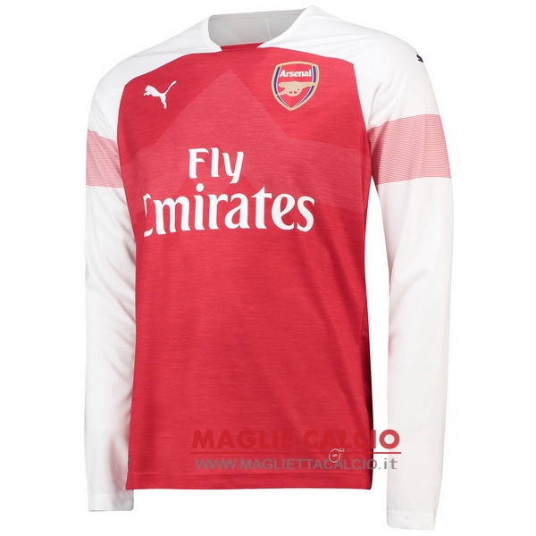 nuova prima magliette arsenal mancia lunga 2018-2019