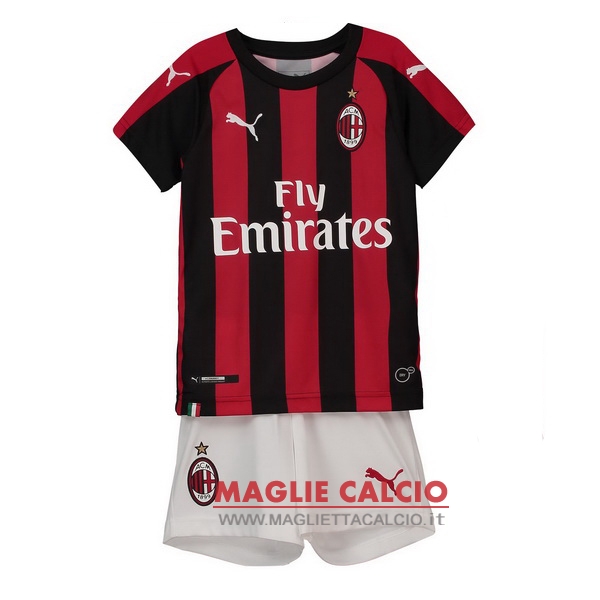 nuova prima magliette ac milan bambino 2018-2019