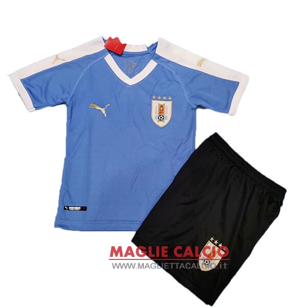 prima magliette bambino uruguay 2019 blu