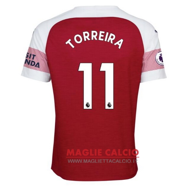 nuova maglietta arsenal 2018-2019 torreira 11 prima