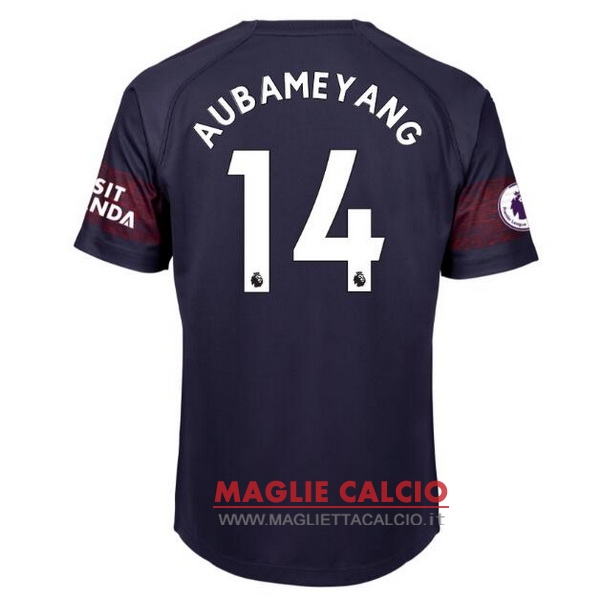 nuova maglietta arsenal 2018-2019 aubameyang 14 seconda