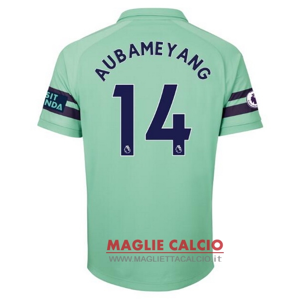 nuova maglietta arsenal 2018-2019 aubameyang 14 terza