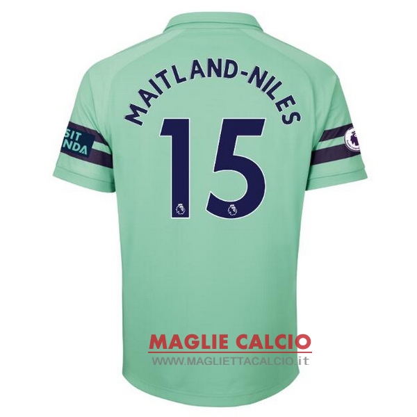 nuova maglietta arsenal 2018-2019 maitland niles 15 terza