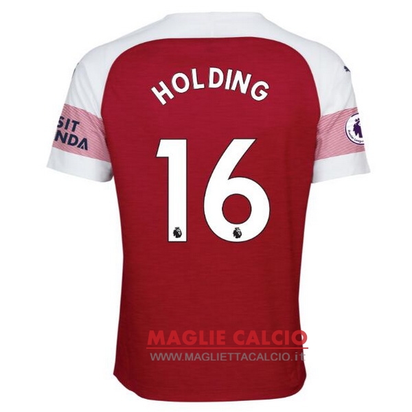 nuova maglietta arsenal 2018-2019 holding 16 prima