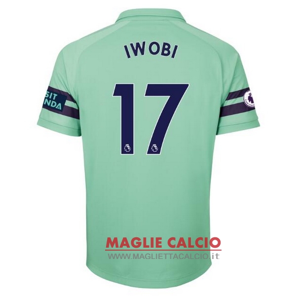 nuova maglietta arsenal 2018-2019 iwobi 17 terza
