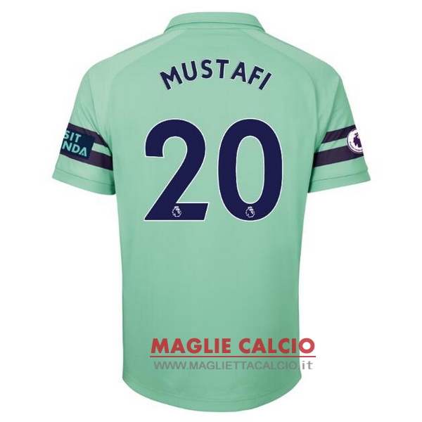 nuova maglietta arsenal 2018-2019 mustafi 20 terza