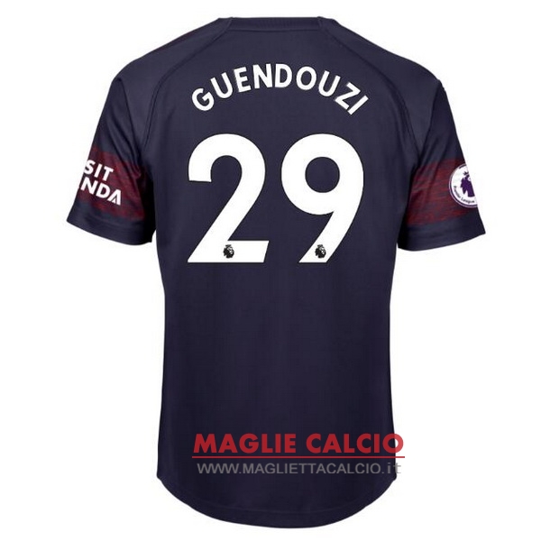 nuova maglietta arsenal 2018-2019 guendouzi 29 seconda