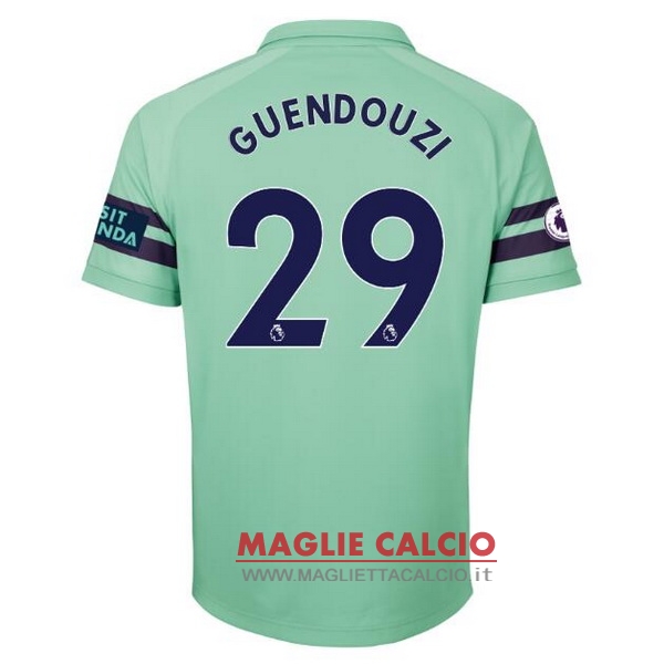 nuova maglietta arsenal 2018-2019 guendouzi 29 terza