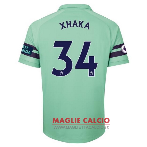 nuova maglietta arsenal 2018-2019 xhaka 34 terza